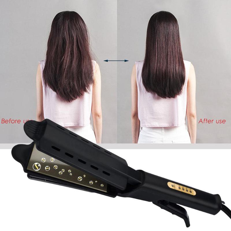 Pro Hair Straightener Four-gear Warm-up Hair Straighting Tool Ceramic Tourmaline Ionic Flat Iron Hair Straightener