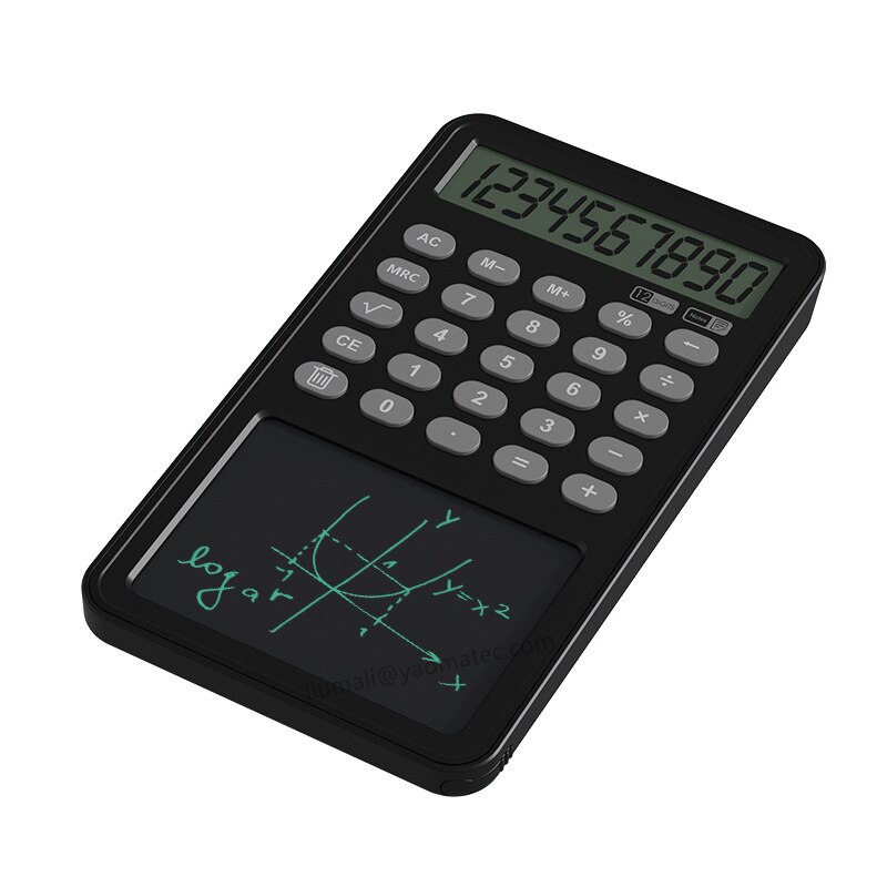 Basic Rekenmachine Standaard Functie Calculator Notepad Graffiti Board Tekentafel Lcd Schrijfblad