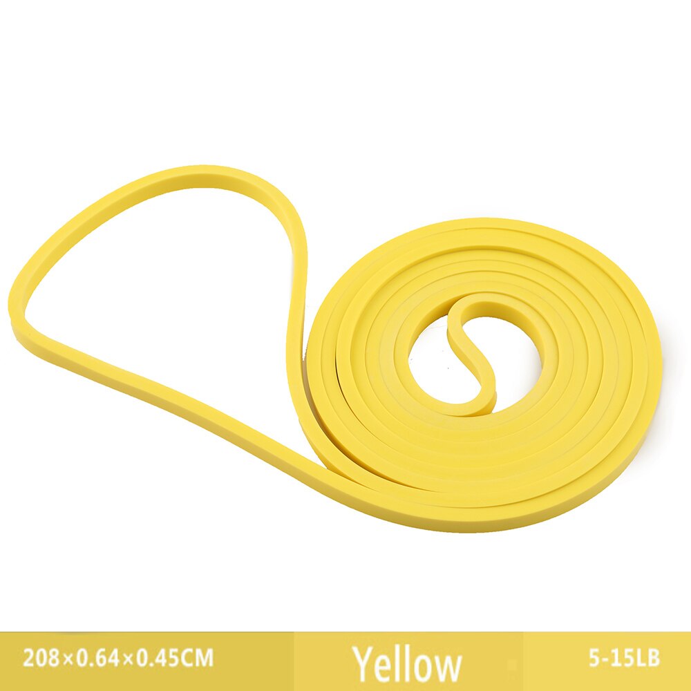ITSTYLE 41" Resistance Bands 8 Level Crossfit latex Loop band Strap Expander Power Rubber Pull Up Strengthen Muscles Rope: Level 1 yellow