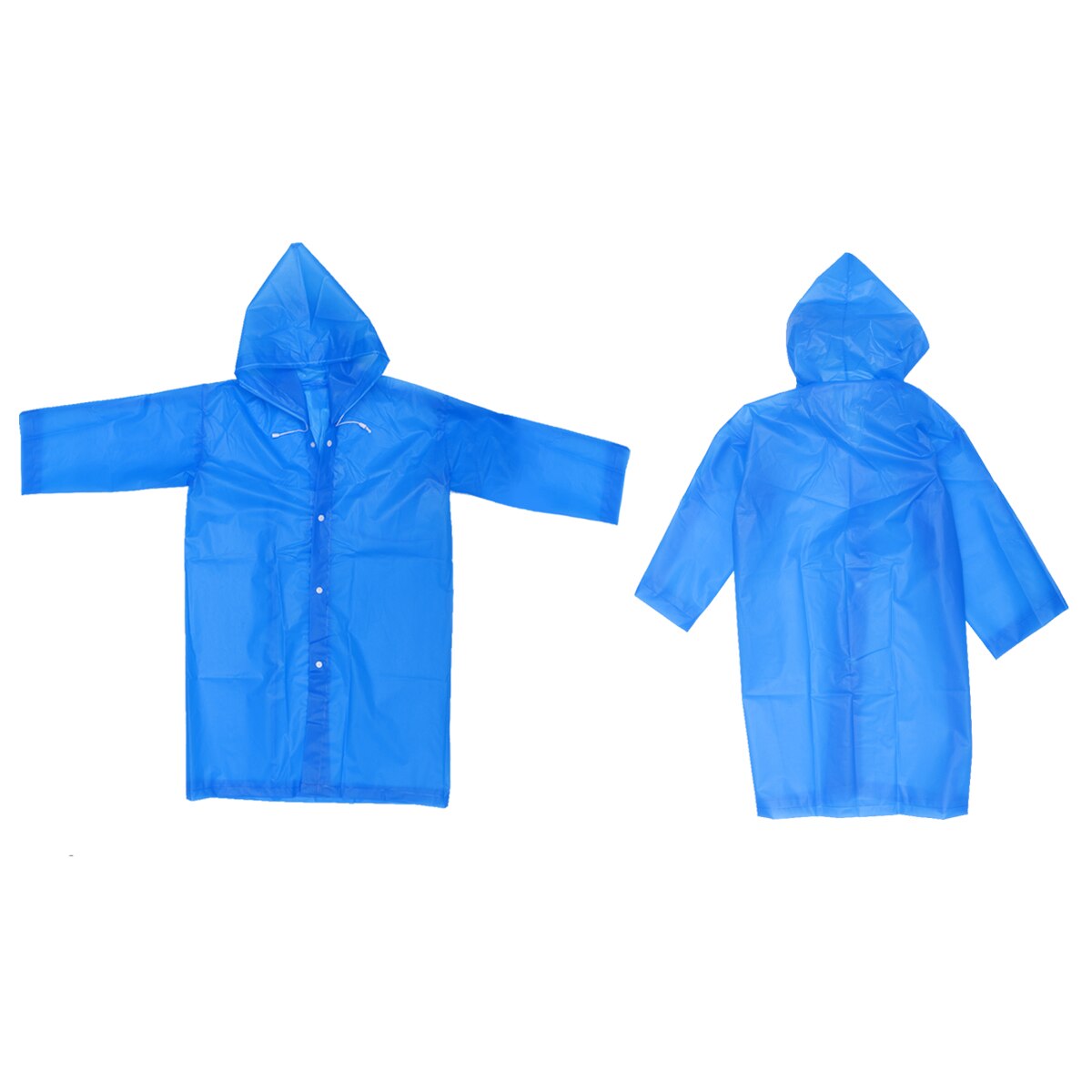 Kid Raincoat Simple EVA Thickened Translucent Raincoat for Girl Kid Child (Blue): Blue