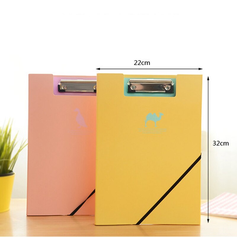 1Pc A4 étanche presse-papiers bloc-notes fichier dossier porte Document bureau accessoires école papeterie fournitures couleur aléatoire