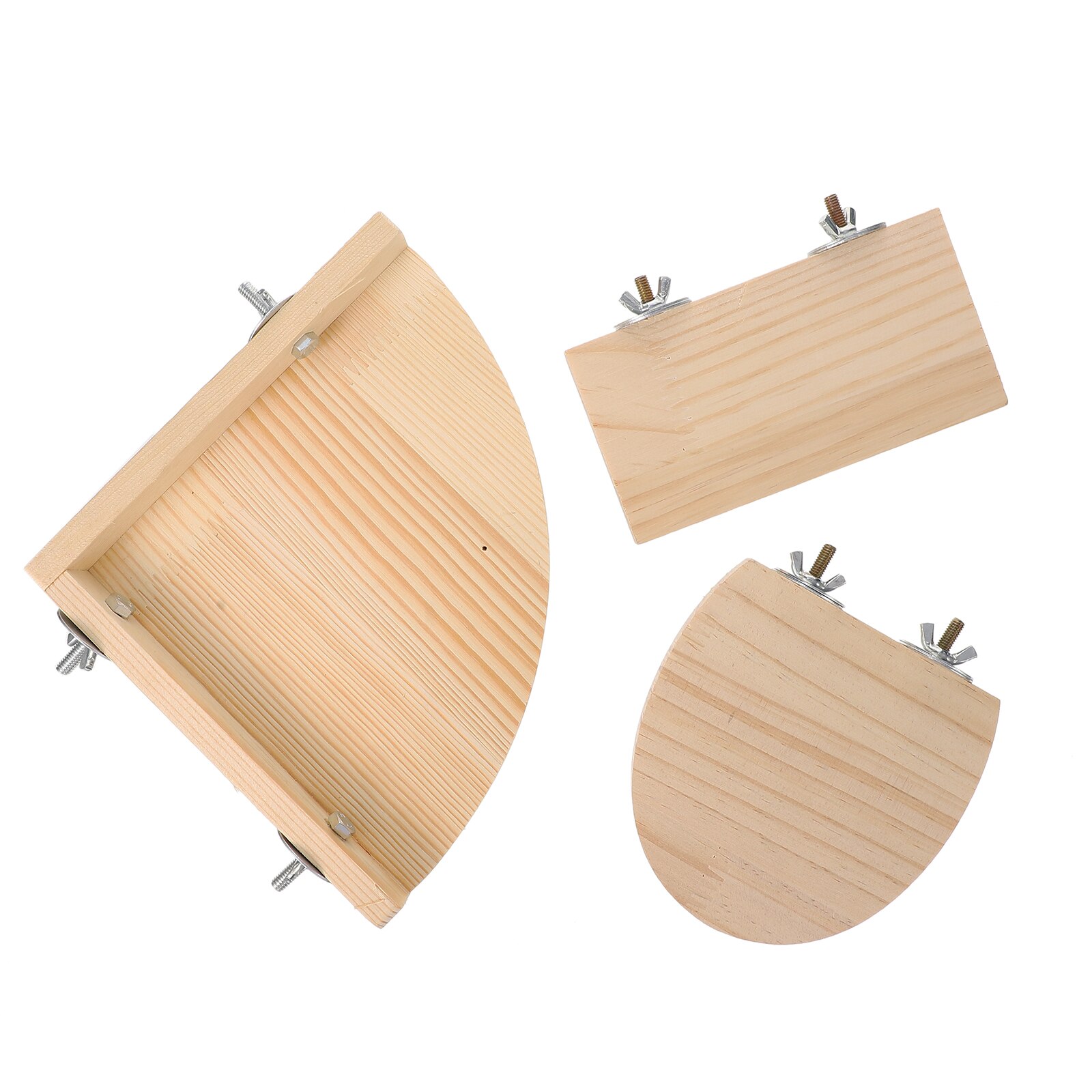 3pcs Parrot Stand Base Bird Cage Wood Board Platform Pet Bird Supplies