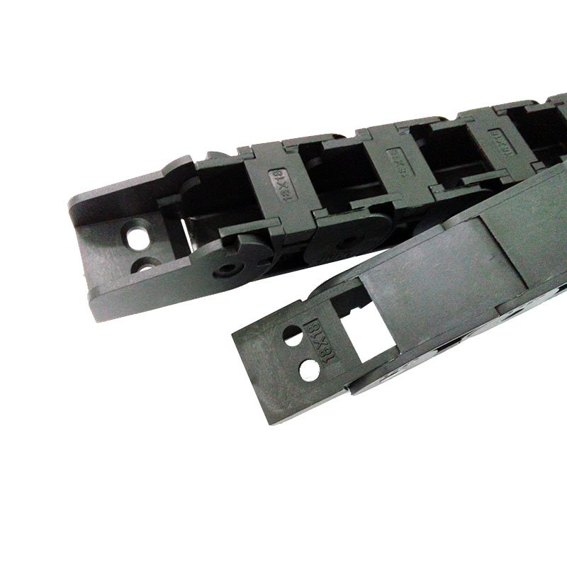 Jflo 1 meter 18 x 18mm tråd bärarkabel dragkedja halvsluten inuti öppnings draglina cnc router verktygsmaskiner