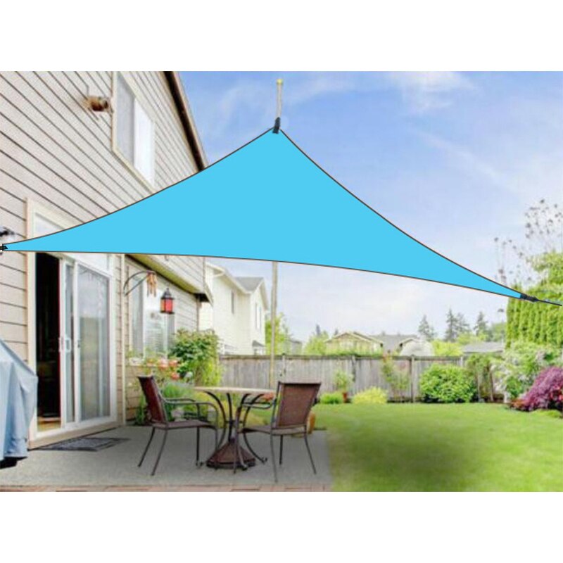 Uv beskyttelse baldakin udendørs skygge trekantet regntæt soltæt fortelt 20 x 20 x 20ft haveartikler til terrasse, børn sandkasse ww