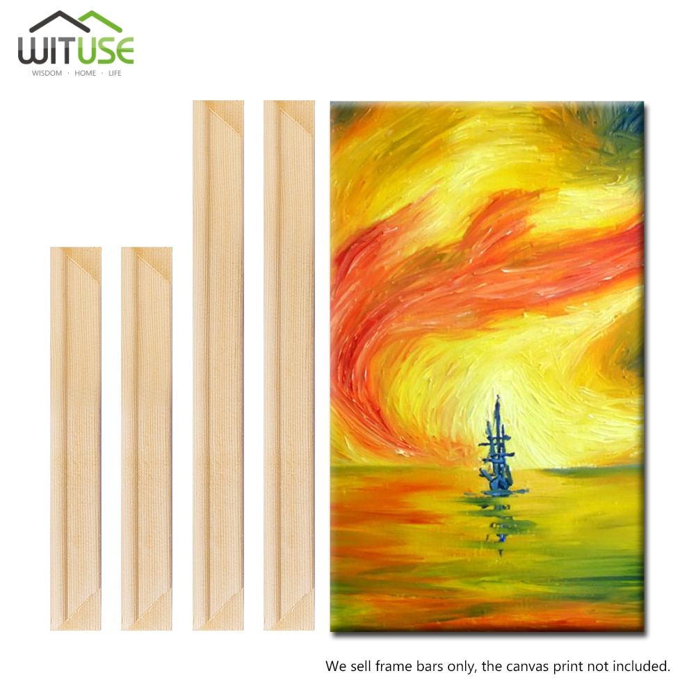 Houten Frame Professionele Brancard Strips Bars Diy Canvas Frame Voor Schilderen Fabriek Prijs Olie Foto Innerlijke Frame Wall Art