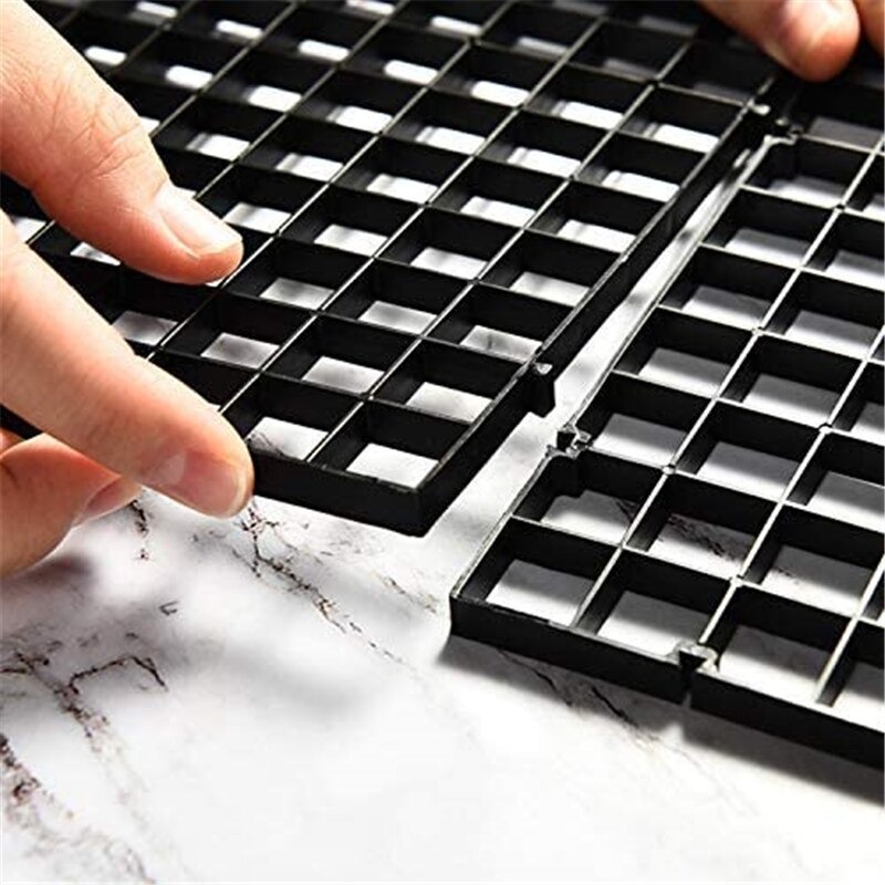 Plastik akvarie gitter skillebakke akvarium bund isolation bord æggekasse lameller til blandet avl filter vand system