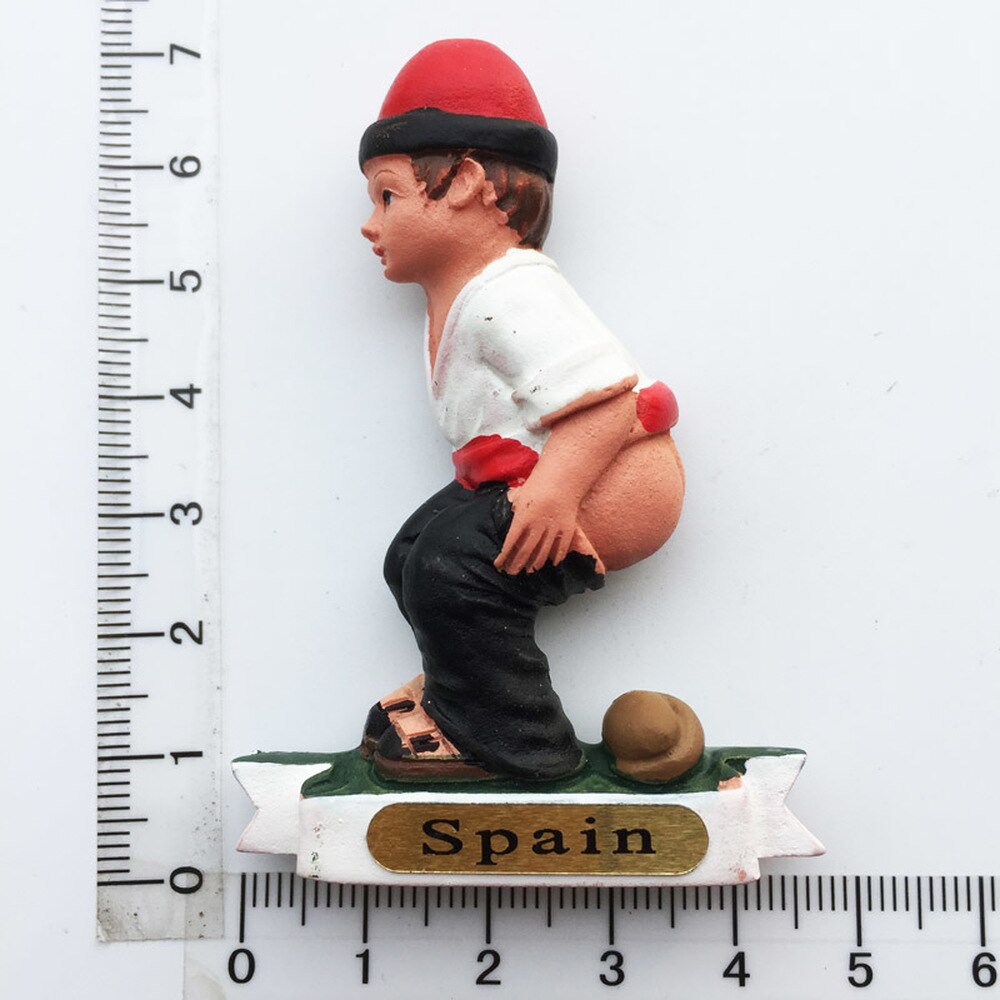 Babelemi Leuke Spanje Caganers Magneet Toerist Souvenirs Handgemaakte 3d Hars Koelkast Magnetische Stickers Home Decor