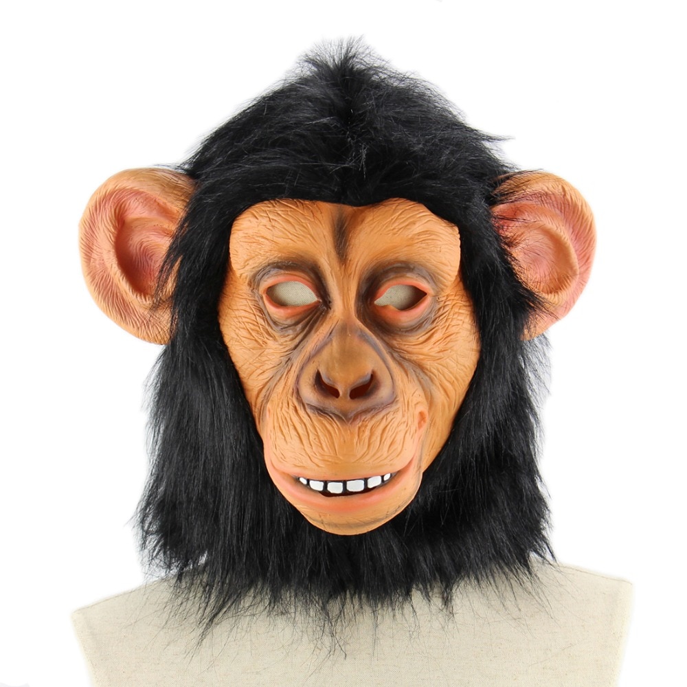 Animal Masks Monkey Mask Latex Animal Head Mask For Halloween Costume Novelty Monkey Gorilla Head Mask Decorations