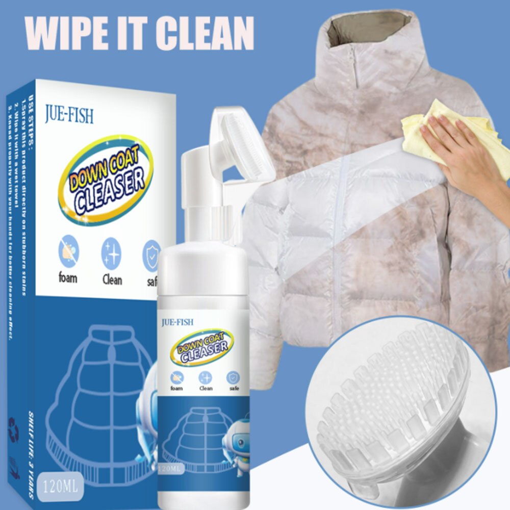 1PCS Down Jacket Cleaner Dry Cleaning Agent Clothing Cleaning Down Jacket Dry Cleaning Carpet Curtains Mattress Cleaner