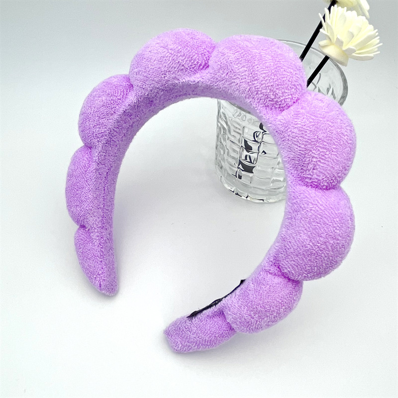 Diadema de esponja antideslizante para mujer, diadema desmaquillar mujer diadema para limpieza facial bandas para el cabello de Spa de Yoga cinta pelo desmaquillar felpas cabello mujer cintillo skincare cinta pelo niña: Negro