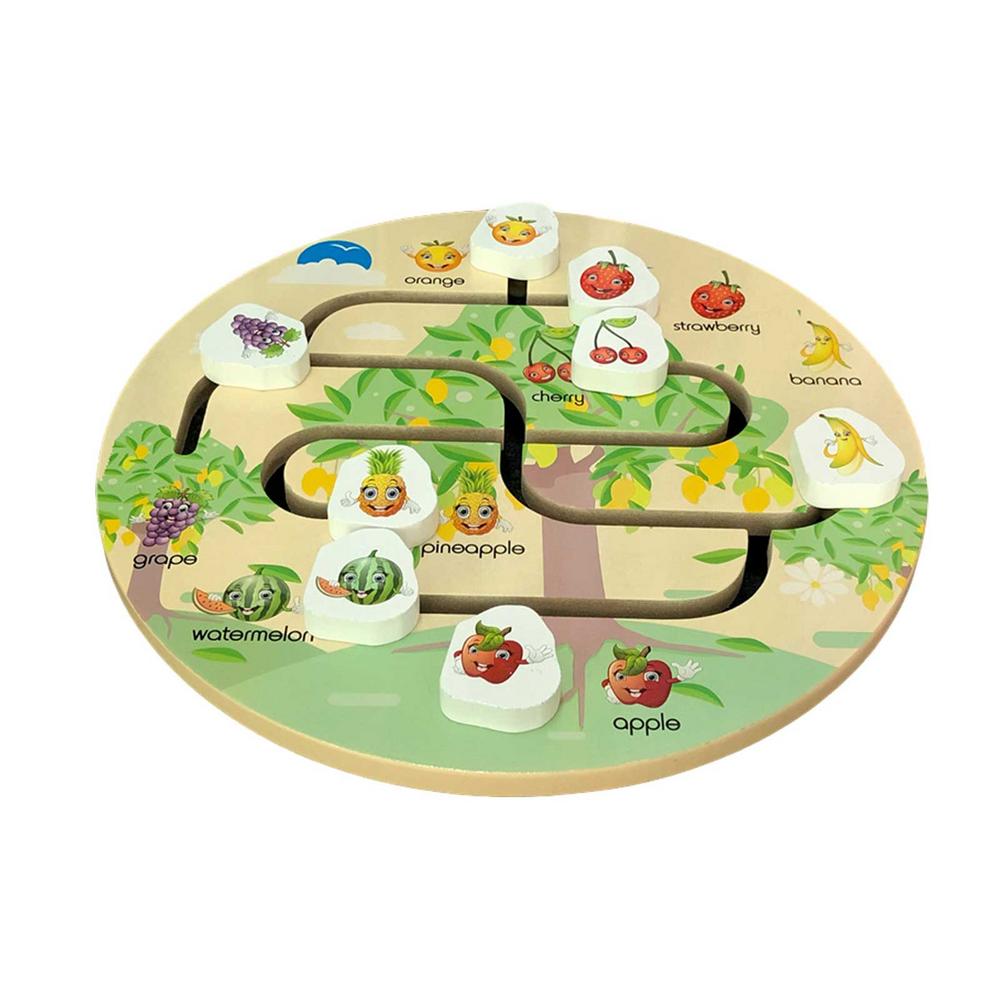 Houten Puzzel Speelgoed Prachtige Patronen En Vakmanschap Cognitieve Nummer Doolhof Speelgoed Oefening Voor Baby Peuters: 02