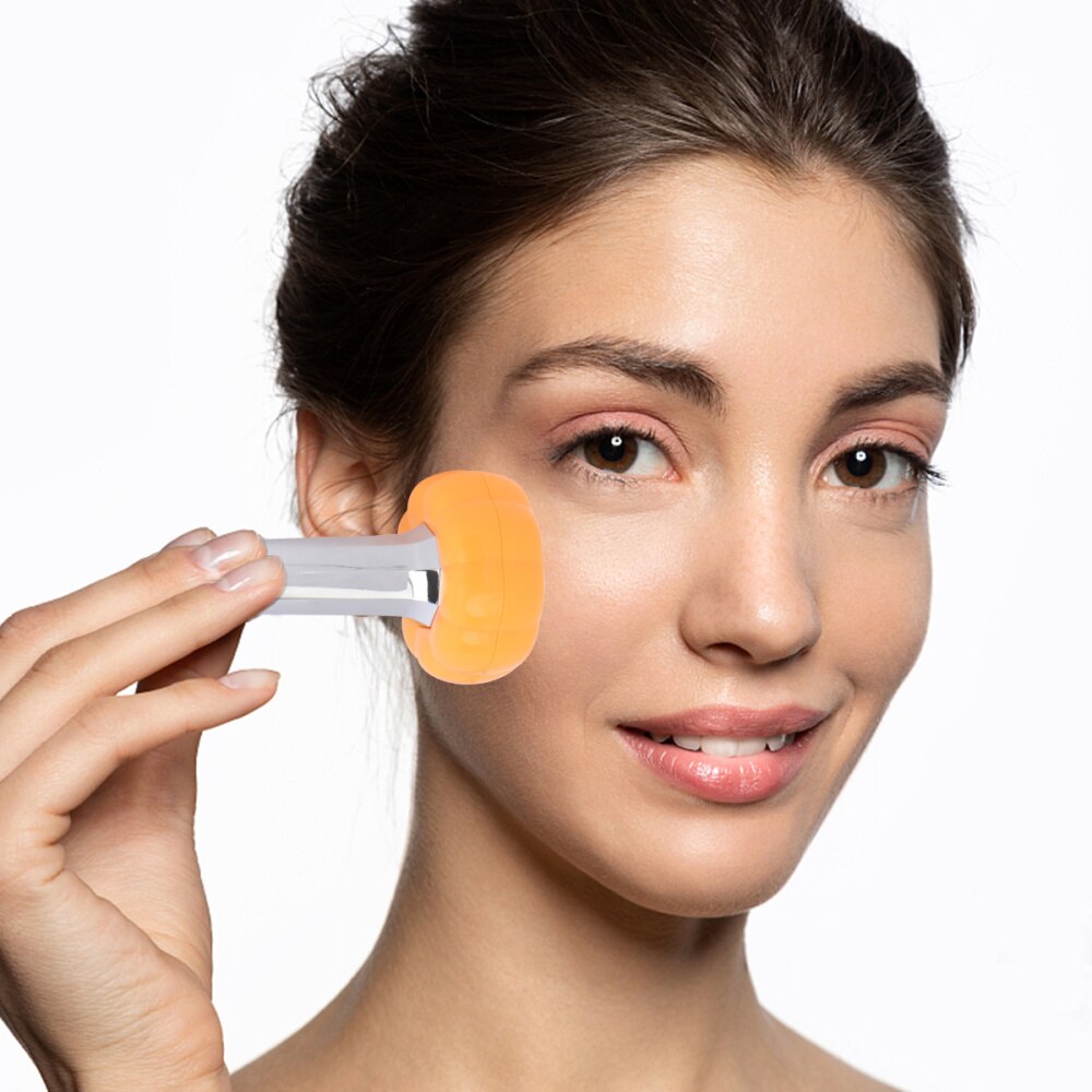 Portable Pumpkin Beauty Apparatus Facial Skin Care Tool Micro Current Beauty Apparatus Magnetic Ion-induced Beauty Instrument (