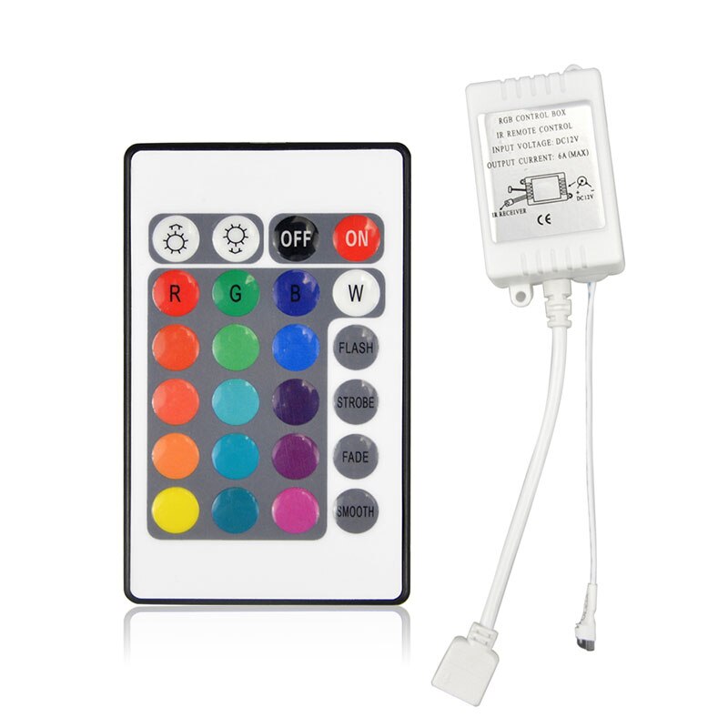 DC12V 24key / 44 key RGB IR Remote Controller /3A / 5A Power supply Adapter For LED Strip light Accessoires SMD 5050 3528: 24keys