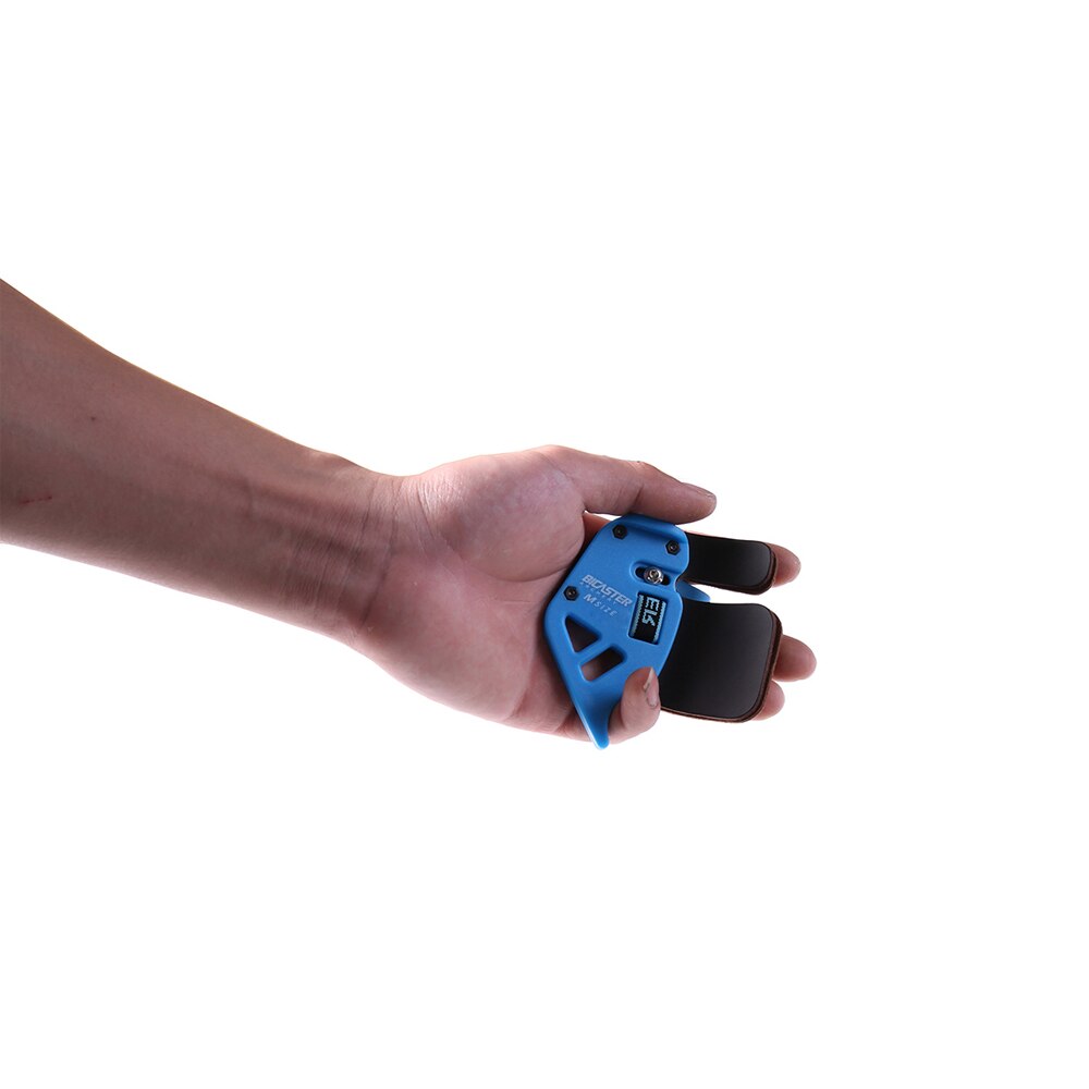 Bicaster Archery Finger Tab XS/S/M/L Left Handed Finger Guard Genuine Cowhide For Beginner and Children