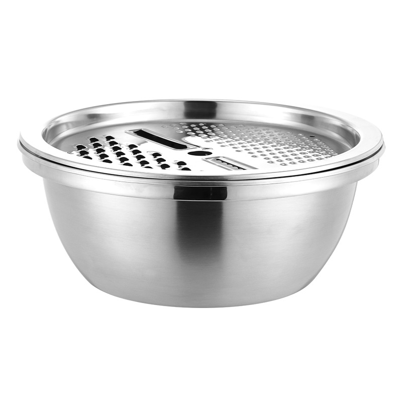 Multifunctional Stainless Steel Basin Vegetable Cutter Fruit Slicer Potato Peeler Carrot Grater Kitchen Accessories