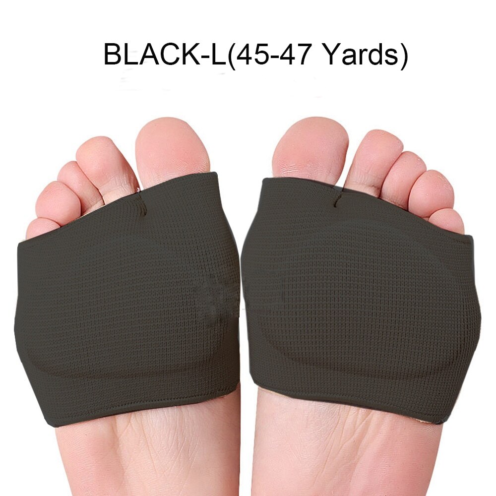 Semelles orthopédiques pour les pieds en silicone, anti-frottement, anti-choc, outils de soins des pieds, accessoires de chaussures: Black  L