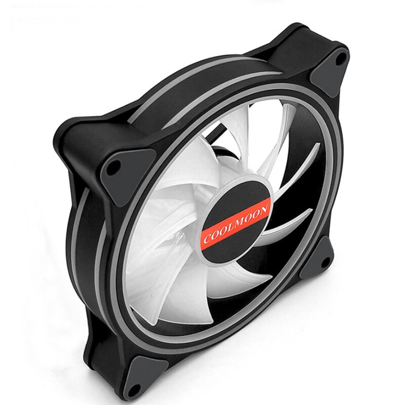 1 Pc Coolmoon Rgb Cpu Cooling Pc Fans 120 Mm Verstelbare Multilayer Backlit 12V 6pin Rgb Cpu Koelventilator cooler Cooling Fan Voor Pc