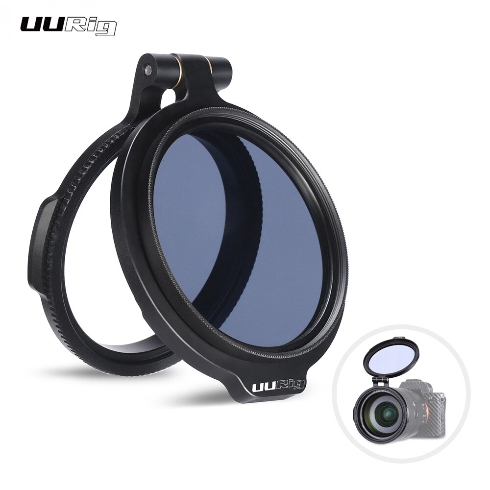 UURIG 49/58/67/72/77/82mm système de filtre rapide objectif de caméra ND filtre anneau adaptateur en métal pour Canon Nikon Sony Olympus appareils photo reflex numériques