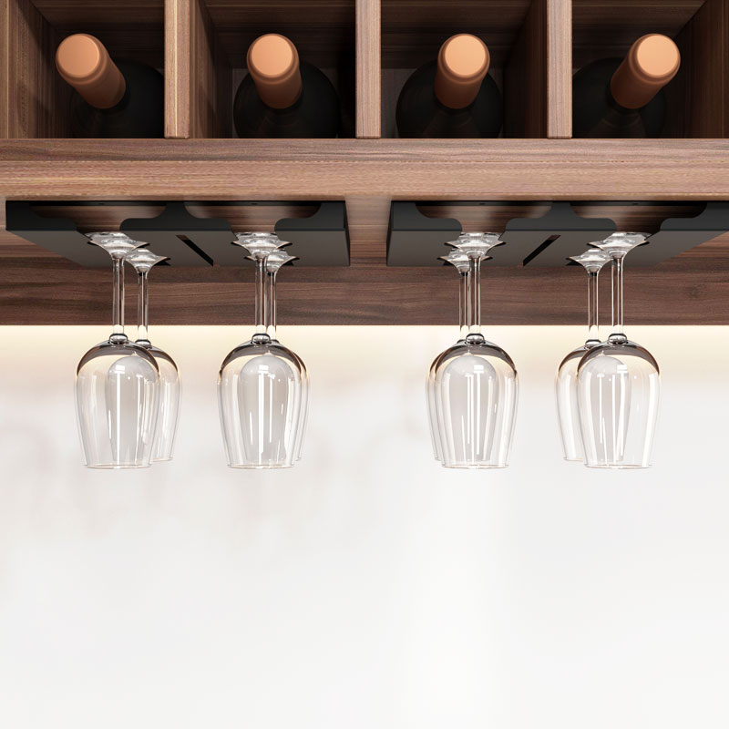 Stainless Steel Wine Rack Wine Glass Rack Wall Mount Holder Goblet Coffee Cup Hanging Rack Home Kitchen Bar Accessories