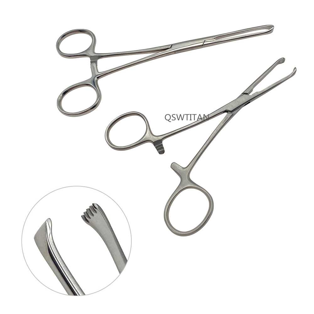 Pinzas de tejido Alice, pinzas uterinas, pinzas cervicales, instrumentos quirúrgicos ortopédicos