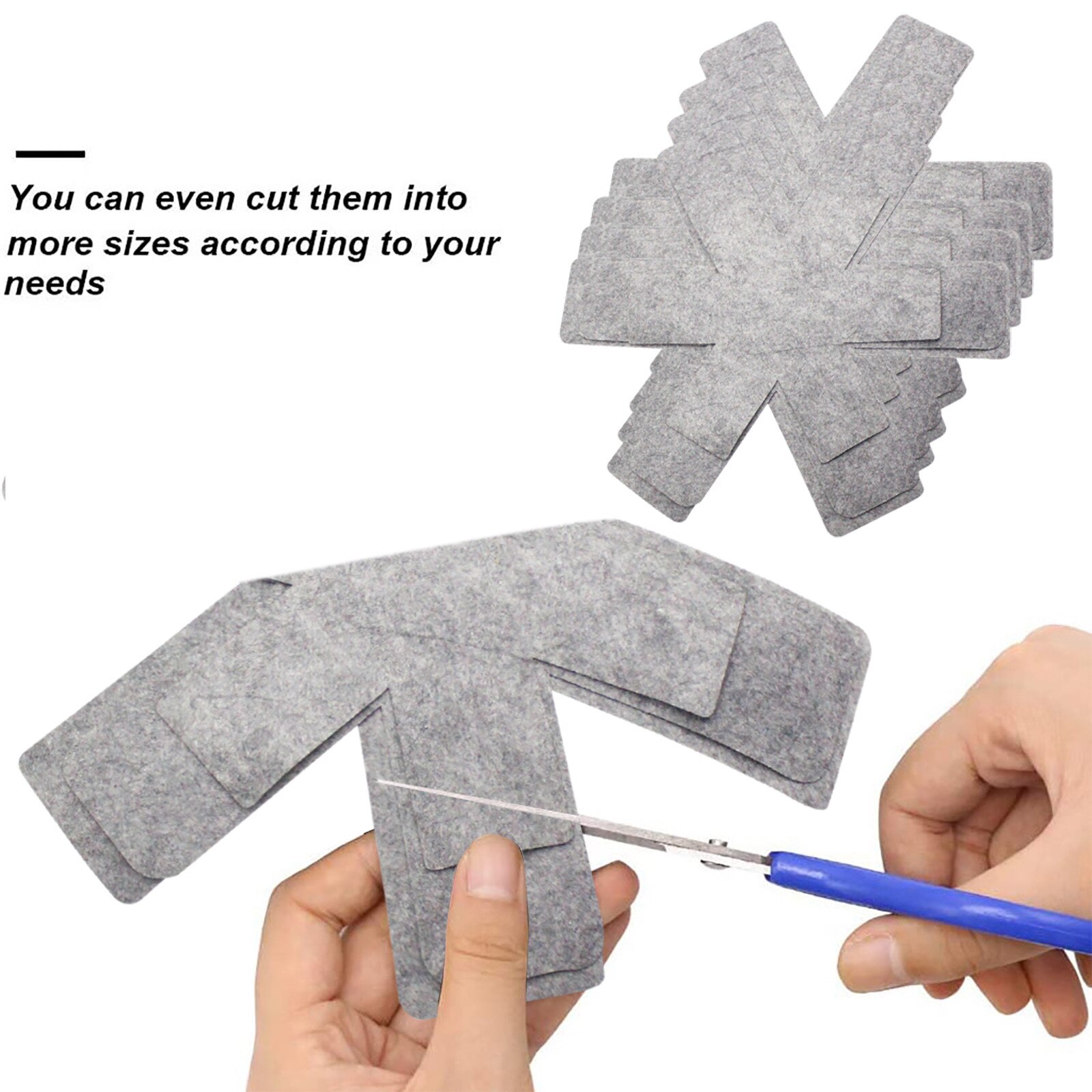 25# 25# Pot & Pan Protectors Gray Print Premium Divider Pads To Prevent Scratching Separate And Protect Surfaces For Cookware