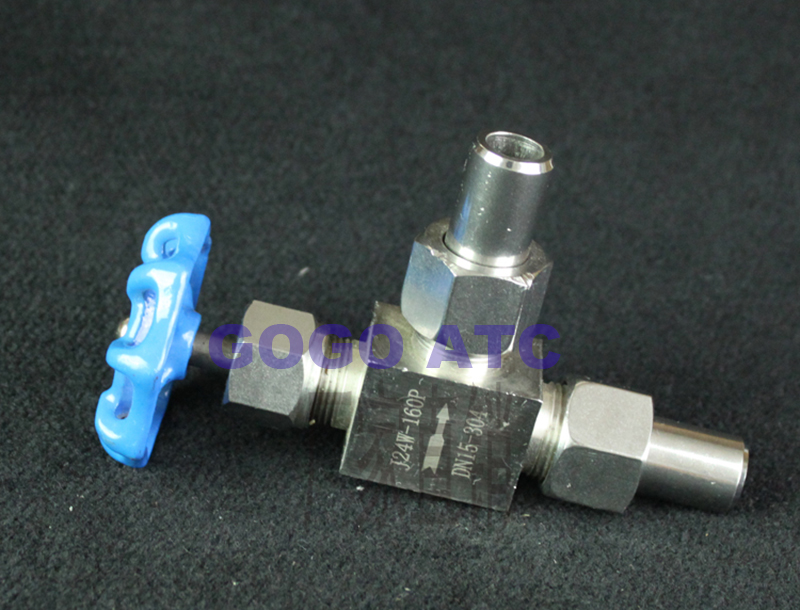 Adjustable needle valve J24W-160P DN6 DN10 DN15 stainless steel high temperature right angle welding L-type needle valve