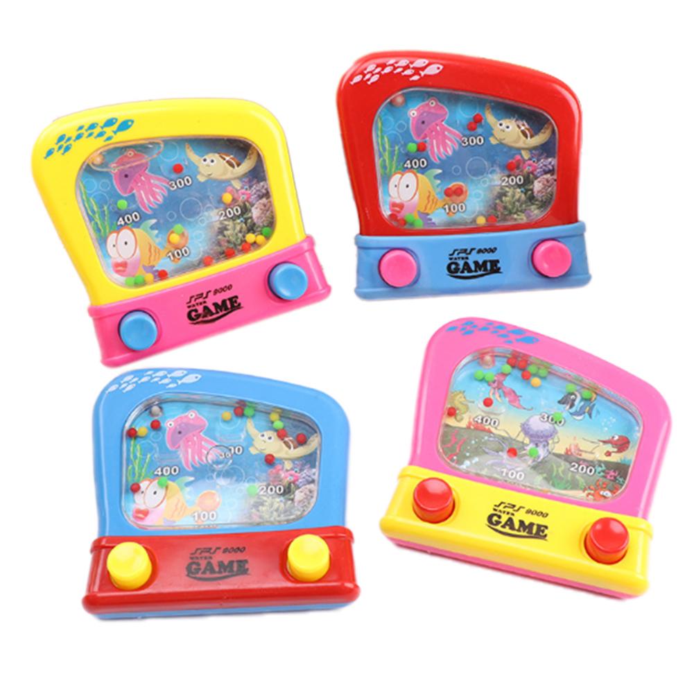 Anillo de agua círculo juego máquina de agua infantil clásico nostálgico chico tradicional juguete para niños niñas: Azul