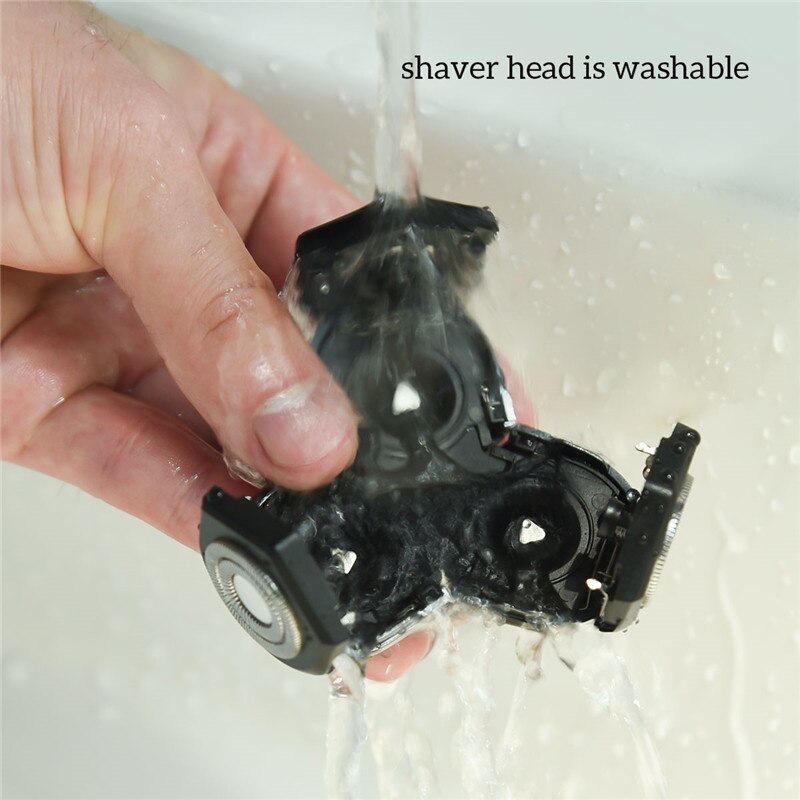 Washable USB Rechargeable Electric Shaver 3D Floating Triple Blade Electric Razor Face Care Shaving Machine Men Beard Razor