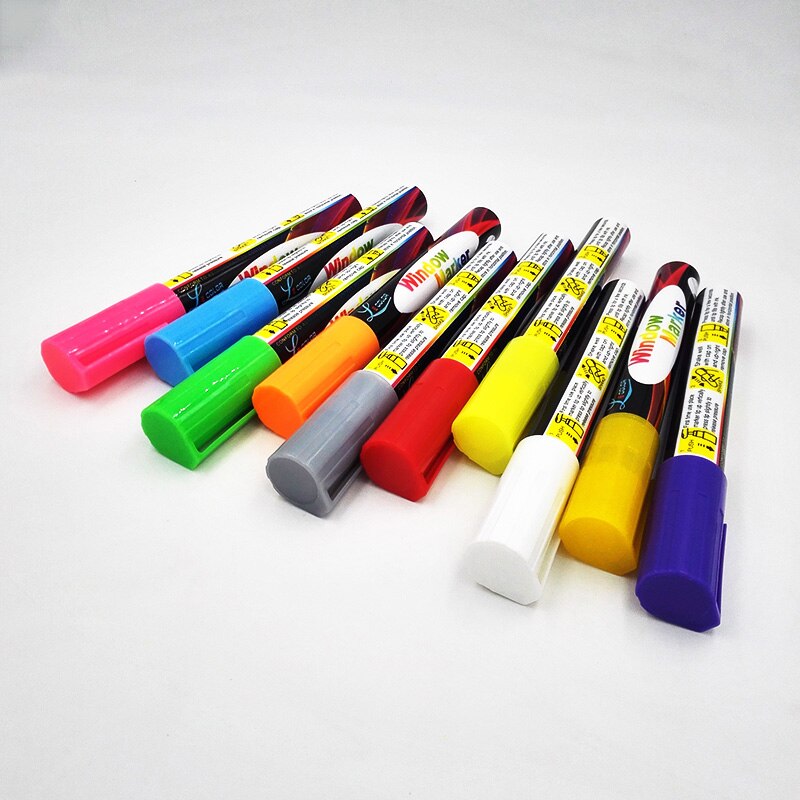 10 Kleur Uitwisbare 6Mm Geen Stof Krijt Milieuvriendelijke Vloeibare Krijt Voor Led Board Whiteboard Markeerstift Markers