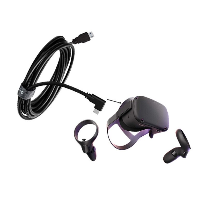 5m usb c ladekabel til oculus quest 2 vr headset 5 gbps datatråd type c kabel til oculus link/rift s/quest 2 vr