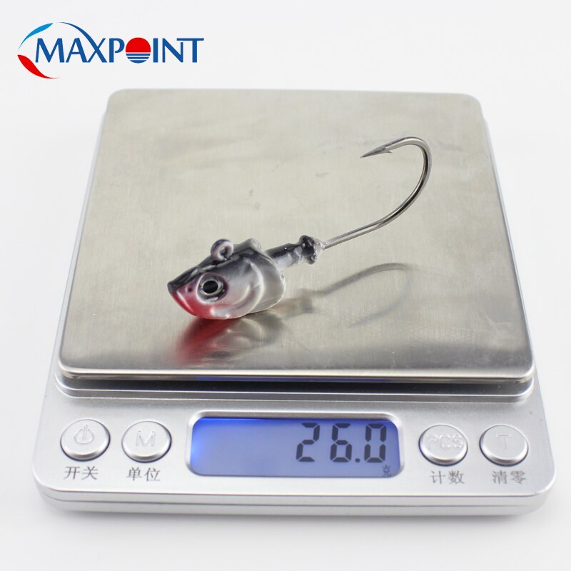 26g Lead Jig Head Saltwater Fishing Hooks for Swimbait Jiggs Lures 2pcs/pk Zander Pollock Jigging Fishing Bait