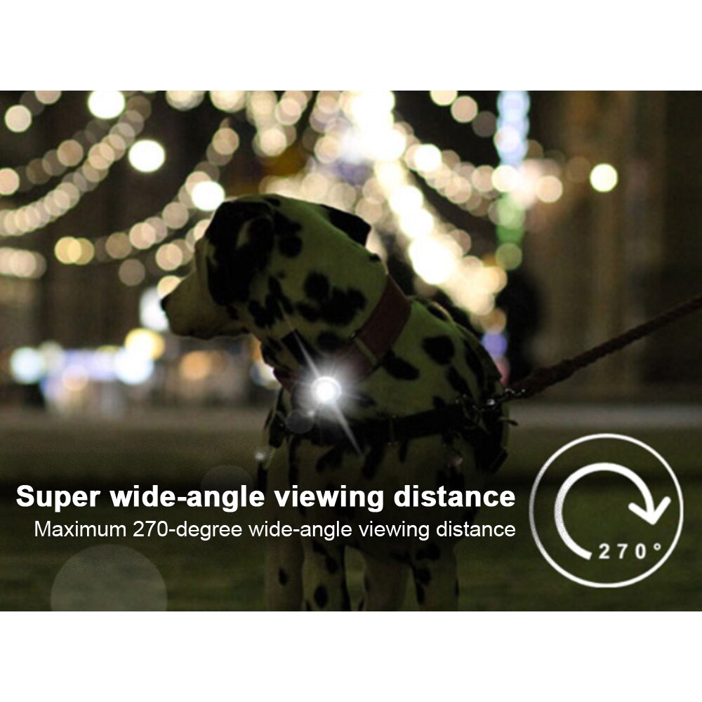 Mascota perro LED linterna intermitente de seguridad impermeable anti-Pérdida LED para collar de perro pequeño perro grande accesorios para gato perro 3 modos de luz