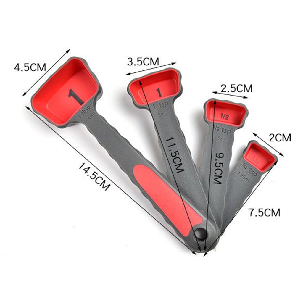 Multiple Sizes Silicone Collapsible Portable Measuring Cups and Spoons Set