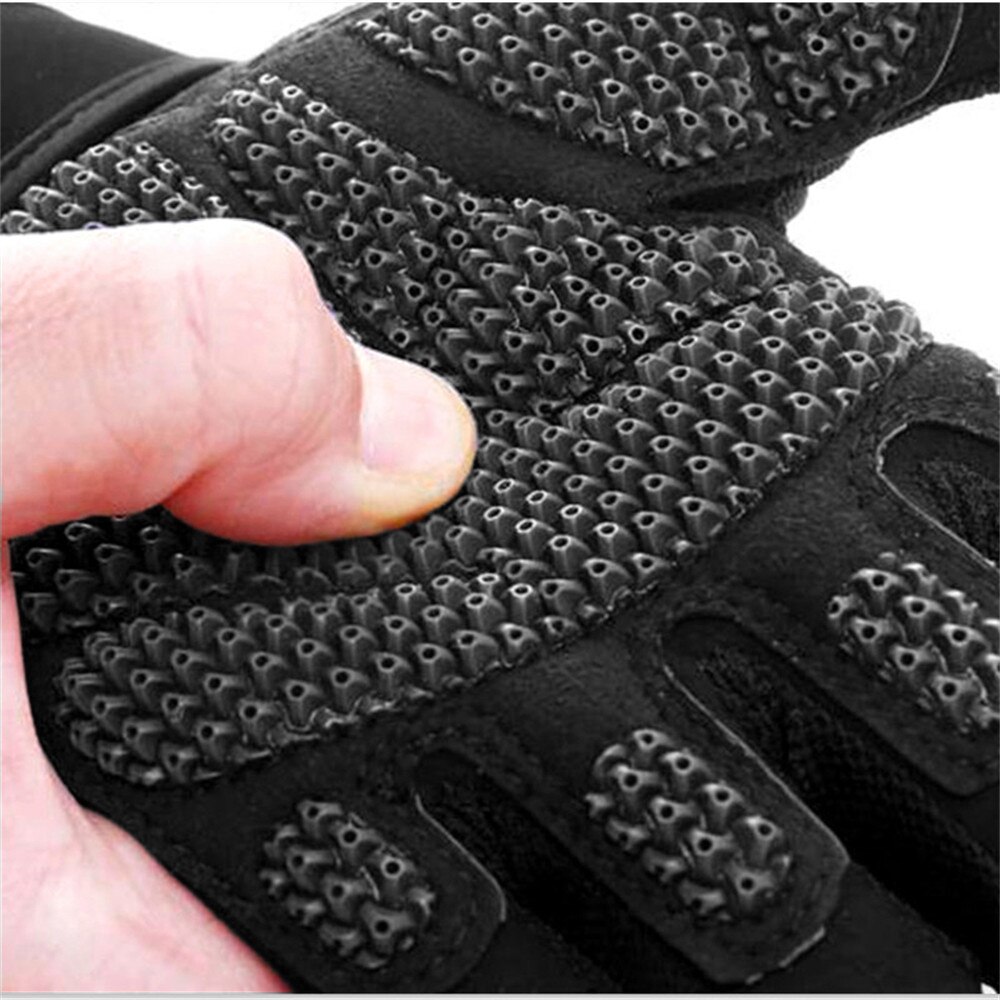 Guantes de gimnasio para levantamiento de pesas, mancuernas antideslizantes de silicona suave para culturismo, guantes de entrenamiento para Crossfit