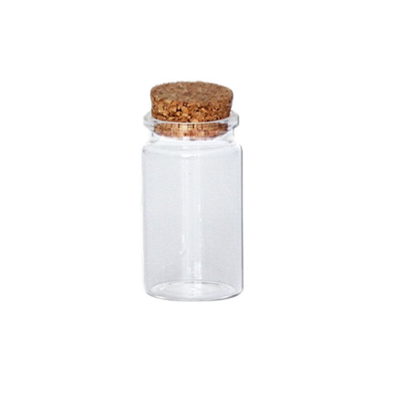 20 st /40 st /100 st 6ml 22*35mm mini glasburk pärlbehållare önskar flaskor flaskor med korkpropp klara glasburkar och lock