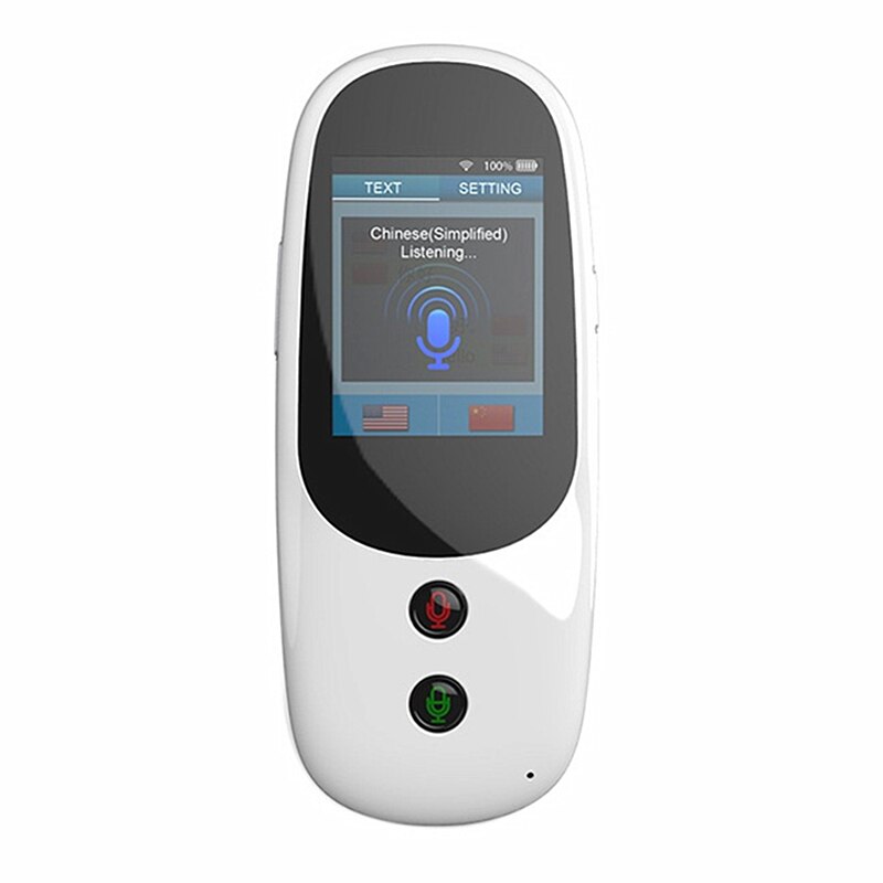 T6 2.4inch Touch Screen Translator Real-Time Smart Voice Photo Translator 2 Languages Translation Portable Offline Tradutor