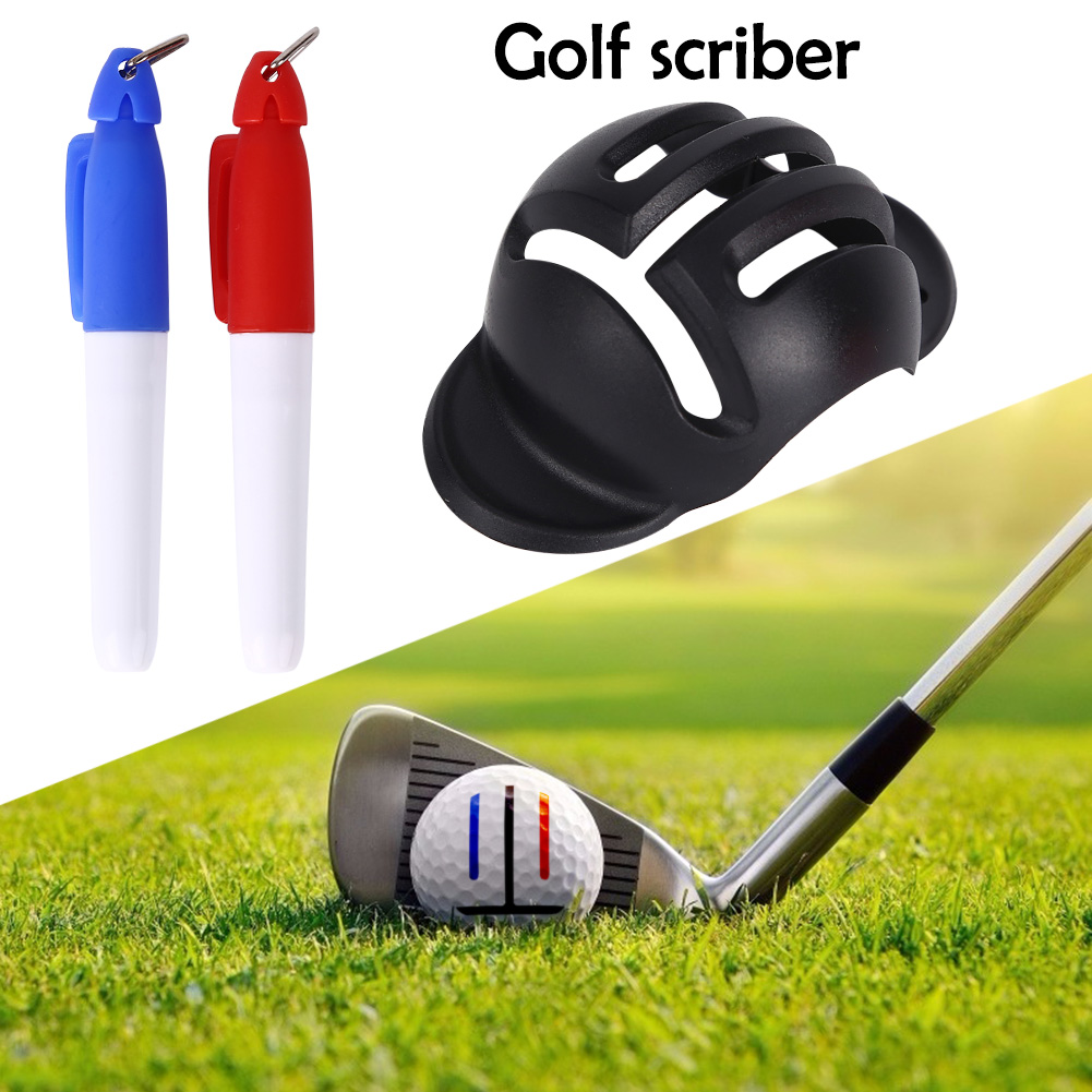 Golf Ball Liner Markers Pen Drawing Alignment Marks Golf Training Tools for Golfer Training Practice Equipment