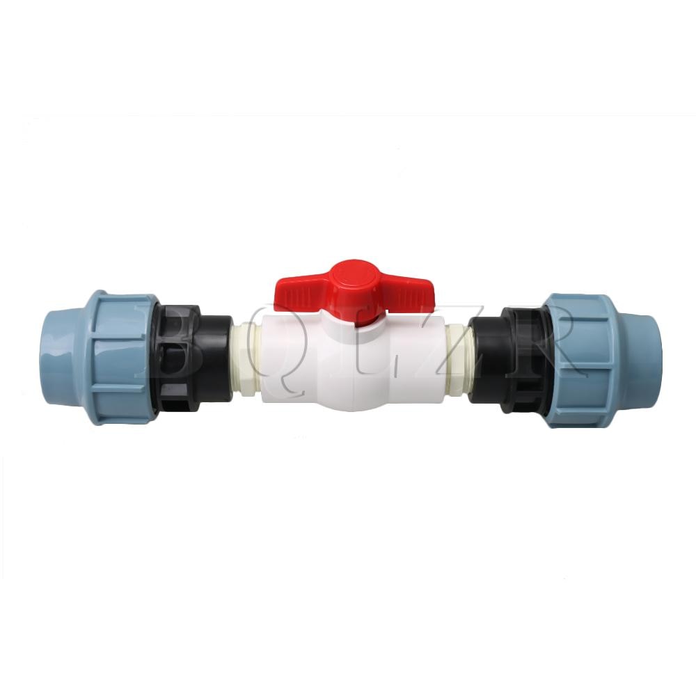 BQLZR T-Handle Shut Off Valve 50mm Plastic Ball Valve for Waste Applications