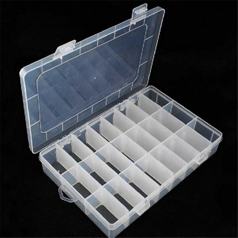 1 Pcs ! Grote Diversen Assort Verzamel Box Componenten Opslag Plastic Doos 24 Rooster Collectebus Pc672095