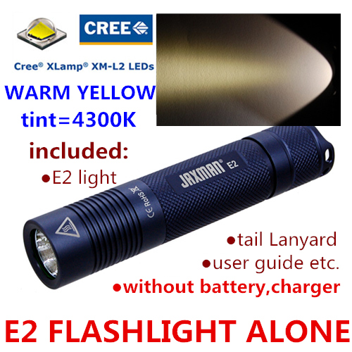 JAXMAN E2 CREE XML2 U2 18650 LED flashlight torch camping cycling outdoors: warm yellow
