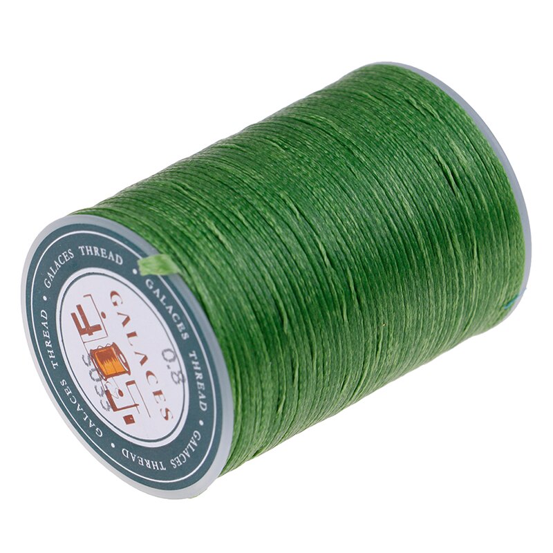 1PC 90 Meter Nähgarn Polyester Schnur Gewachst Faden Leder 0,8mm für DIY Werkzeug Hand NäHenne Gewinde Mehrfarbige: E