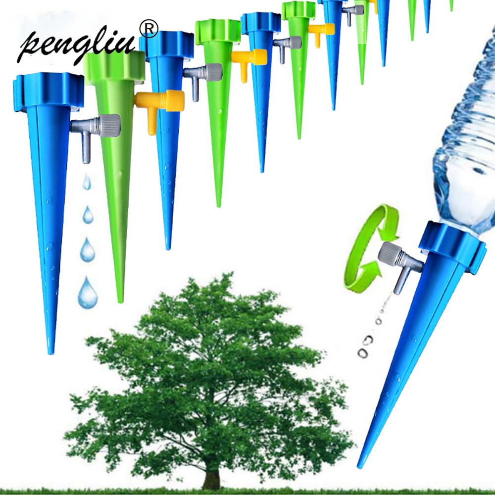 Automatic Watering Irrigation Kits Water Can Automatic with Switch Watering Device Plastic Plant Watering Self Watering Pot 2PCS