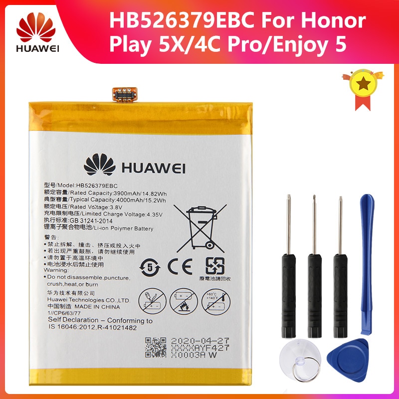 HUAWEI HB526379EBC Batteria Genuino per Huawei Honor 4C pro / Y6 pro Godere di 5 tit-AL00 CL10 Agrifoglio 2 più tit-L01 tit-U02 + Strumento