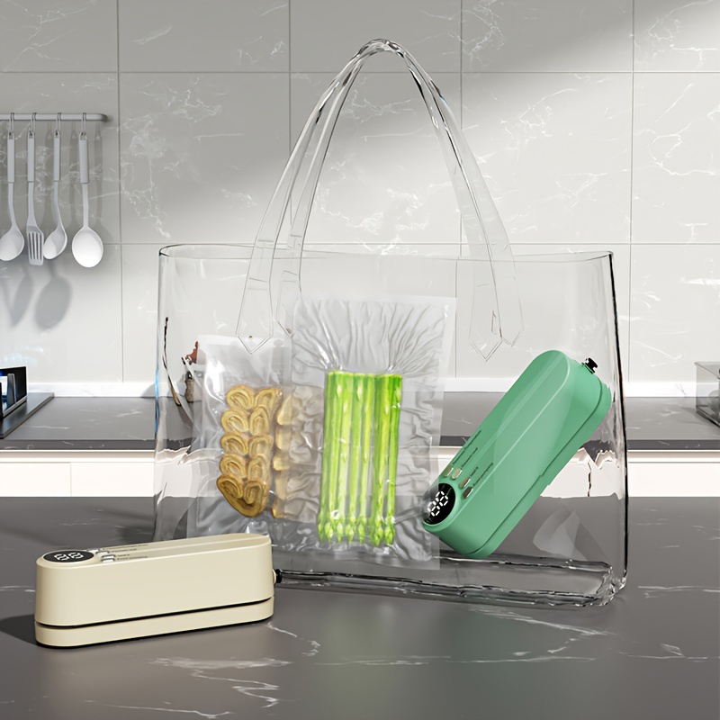 Xiaomi Mijia-máquina de sellado al vacío automática inalámbrica, pequeña, portátil, para envasado de alimentos, máquina laminada, preservación