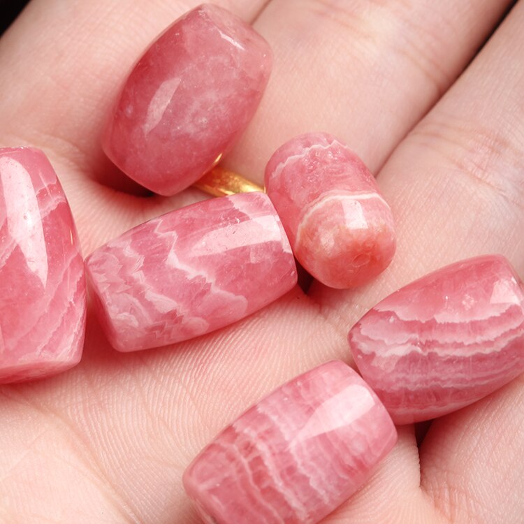 Rhodochrosite egg pink 10*13/15/17/18mm for DIY jewelry making loose beadsFPPJ nature gemstone