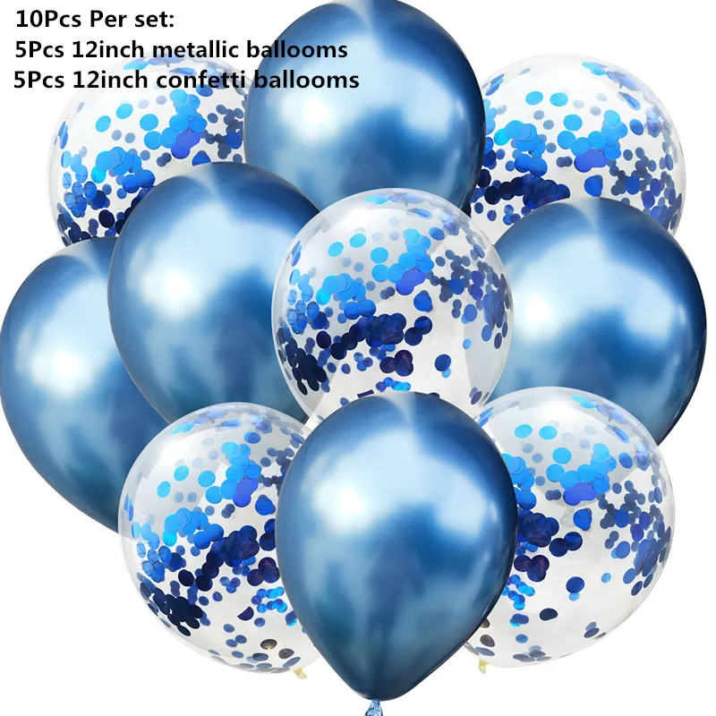 10/14 pçs mix rosa balões coração estrela rosegold confete balão festa de aniversário decorar crianças adulto bolas de ar casamento globos