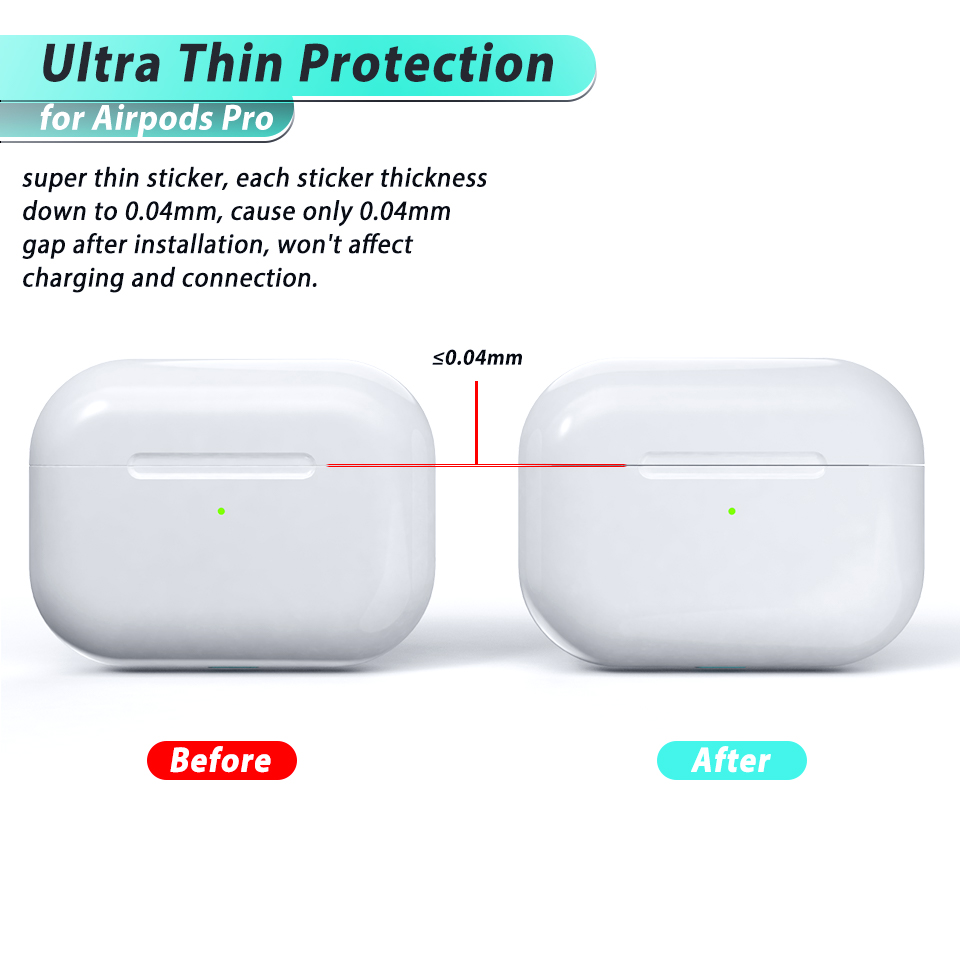 Voor Airpods Pro Sticker Huid Ultra Dunne Oortelefoon Dust Guard Voor Airpods 3 Stofdicht Protector Film Cover Bescherming sticker