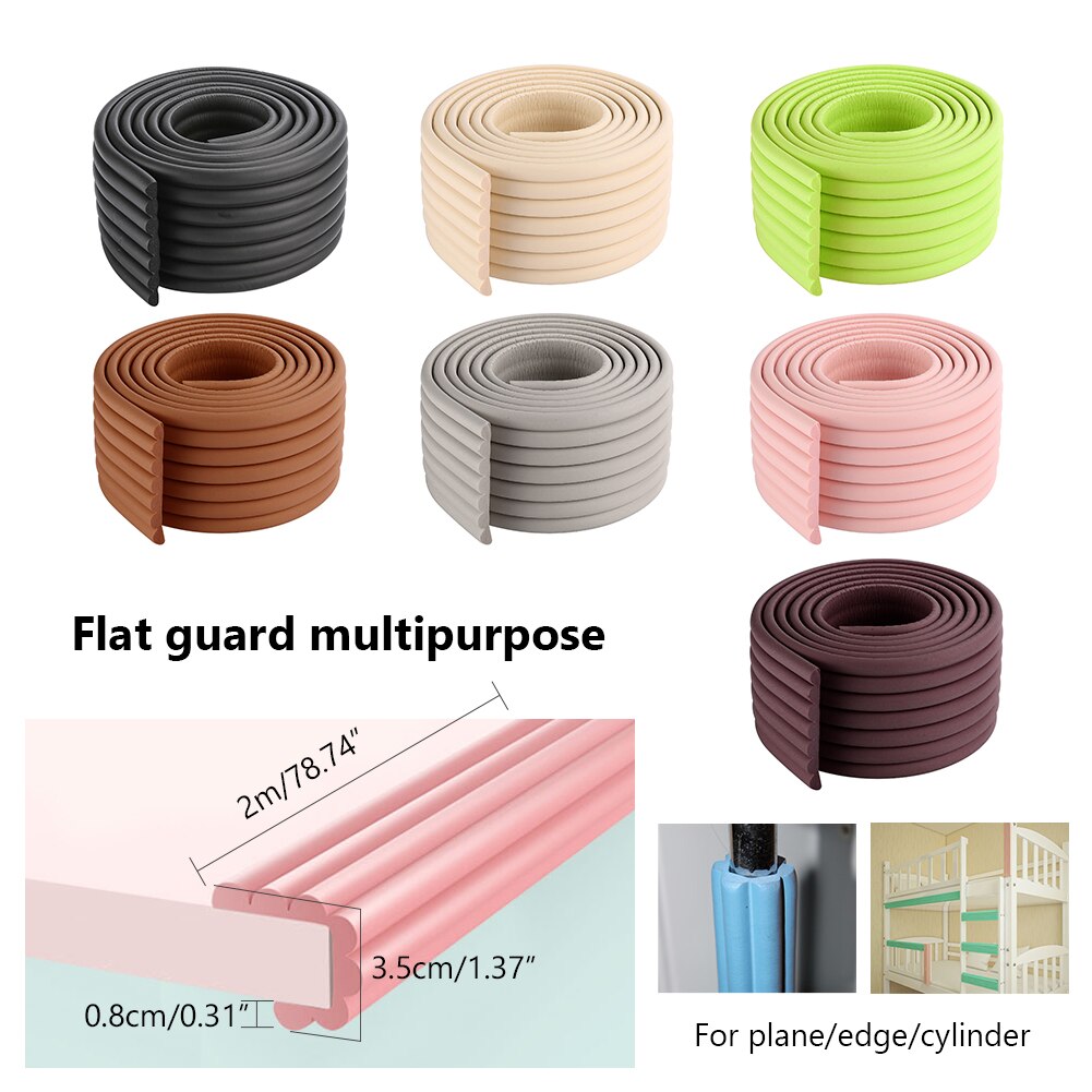 2m baby sikkerhet bord skrivebord kant vakt stripe hjemme pute vakt stripe sikker beskyttelse låve bar stripe myk tykkere