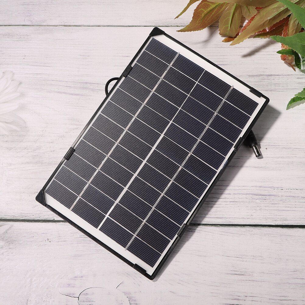6W 12V Solar Panel Portable Power Bank Solar Cells Battery System for DC Battery Charging Outdoor Accessories