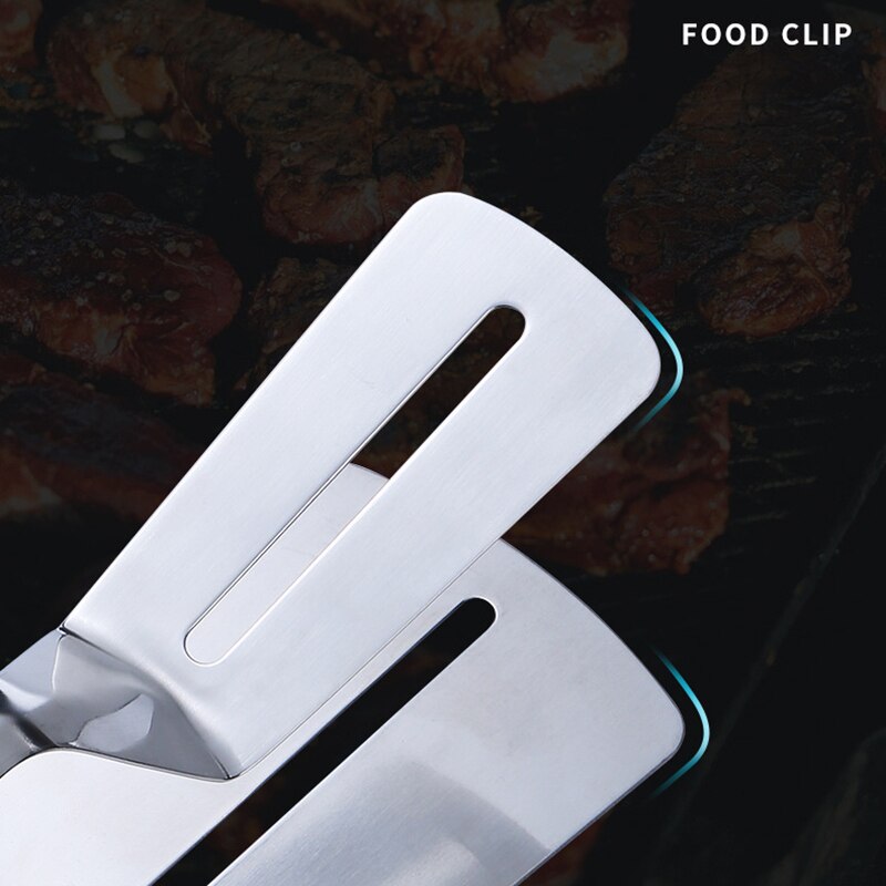 Multifunctional 304 Stainless Steel Food Clip Kitchen Utensils Fried Fish Steak Drain Fried Chicken Wings Bread Clip